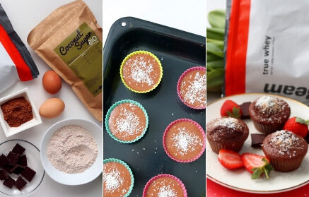 Fitness recept: Nadýchané proteinové muffiny s kokosem a čokoládou