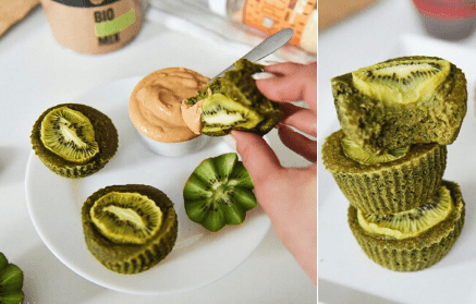 Fitness recept: Veganské kiwi muffiny ze zelených superpotravin