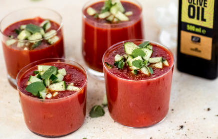 Fitness recept: Studená gazpacho polévka z čerstvé zeleniny