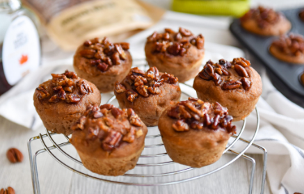Fitness recept: Batátové muffiny s karamelizovanými pekanovými ořechy