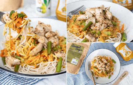 Fitness recept: Orientální kari těstoviny s kuřecím masem a zeleninou
